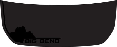 Big Bend National Park Stealth Hood Overlay - 2021+ Bronco - StickerFab