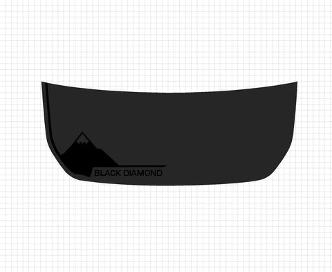 Black Diamond Stealth Hood Overlay - 2021+ Bronco - StickerFab