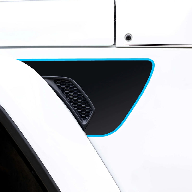 Premium Topographic Fender Vent Decal Set - 2018+ Wrangler / Gladiator