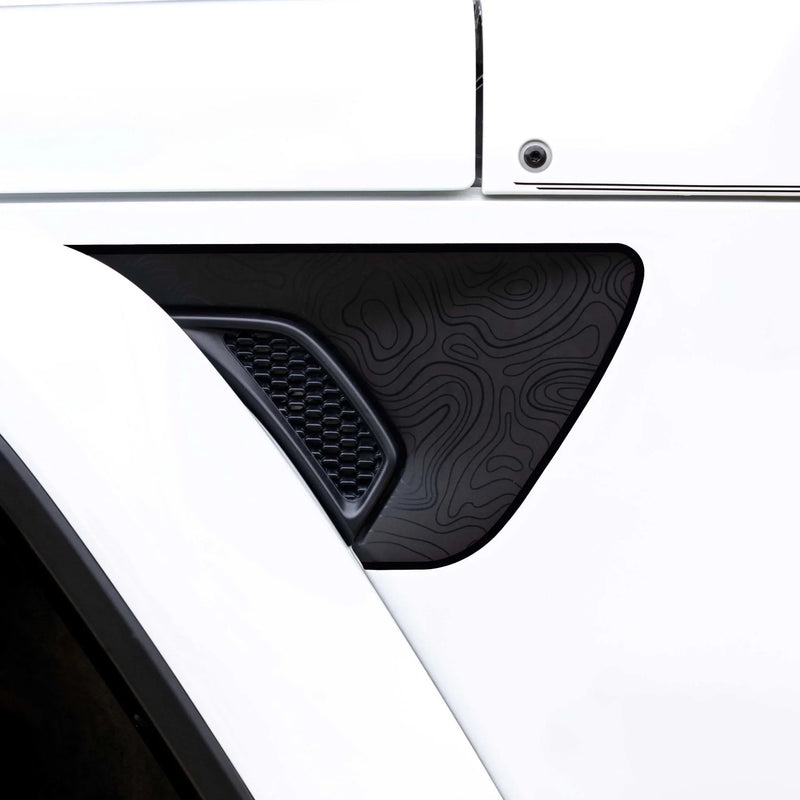 Premium Topographic Fender Vent Decal Set - 2018+ Wrangler / Gladiator