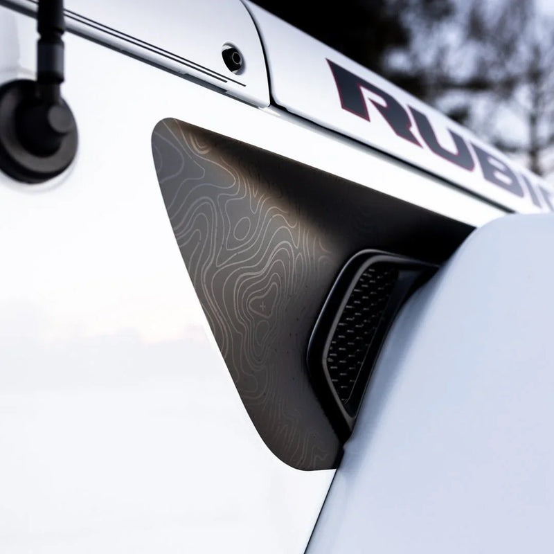 Premium Topographic Fender Vent Decal Set - 2018+ Wrangler / Gladiator
