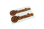 "Brembo" Brake Caliper High Temp Stickers - Custom Color Printed - StickerFab