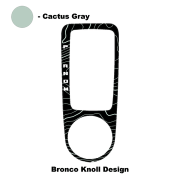 Topo Automatic Shifter Overlay (Printed Series) - 2021+ Bronco Automatic - StickerFab