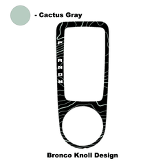 Topo Automatic Shifter Overlay (Printed Series) - 2021+ Bronco Automatic - StickerFab