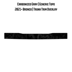 Topo Trunk Trim Overlay / Protector - 2021+ Bronco