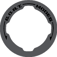 Printed Series GOAT Mode Dial Ring Overlay V2 - 2021+ Bronco - StickerFab