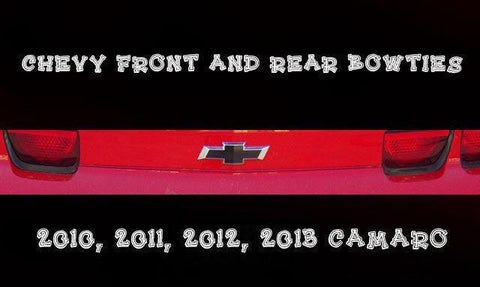 Chevy Cararo Bowtie Vinyl Insert - 2010-2013 Camaro - StickerFab