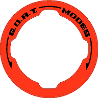 Printed Series GOAT Mode Dial Ring Overlay V2 - 2021+ Bronco - StickerFab