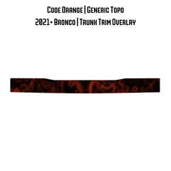 Topo Trunk Trim Overlay / Protector - 2021+ Bronco