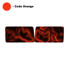 Topo Hardtop Side Window Overlays - 2021+ Bronco 4 Door - StickerFab