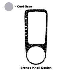 Topo Automatic Shifter Overlay (Printed Series) - 2021+ Bronco Automatic - StickerFab