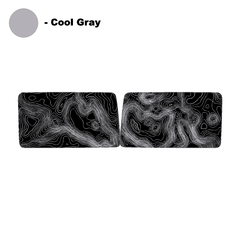 Topo Hardtop Side Window Overlays - 2021+ Bronco 4 Door - StickerFab