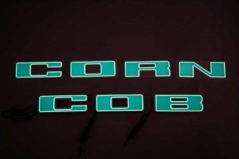 CORNCOB Large Glow in the Dark Large Overlay Letters (Photoluminescent Series Vinyl) - Universal - StickerFab