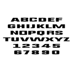 CORNCOB Large Reflective Overlay Letters - Universal - StickerFab