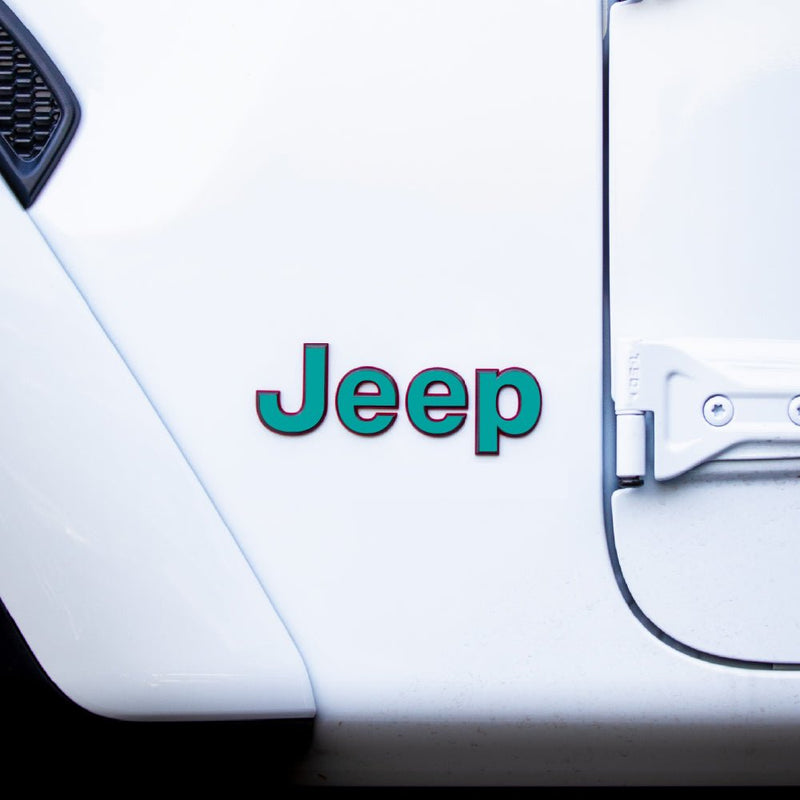 JEEP Gladiator Emblem Overlay Decal Set | Solid Colors - 2020+ Gladiator JT