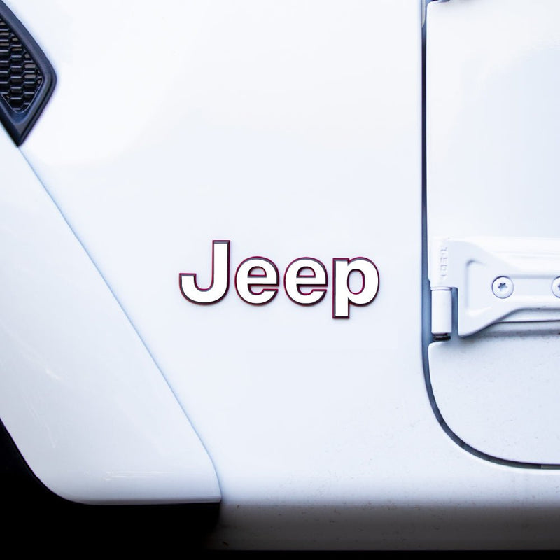 JEEP Gladiator Emblem Overlay Decal Set | Solid Colors - 2020+ Gladiator JT