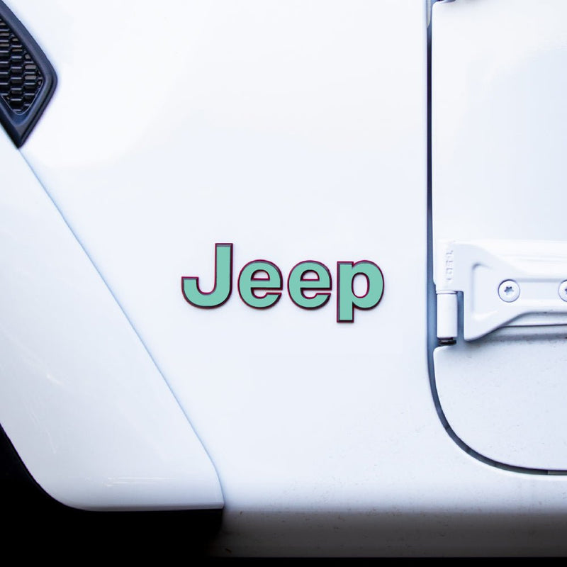 JEEP Gladiator Emblem Overlay Decal Set | Solid Colors - 2020+ Gladiator JT