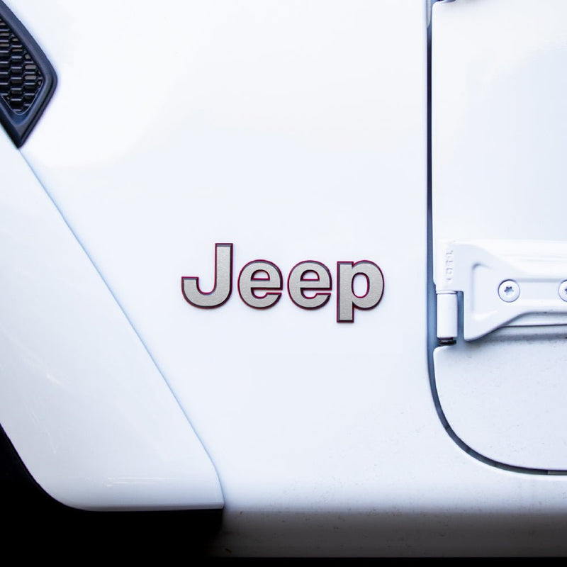 JEEP Gladiator Emblem Overlay Decal Set | Solid Colors - 2020+ Gladiator JT