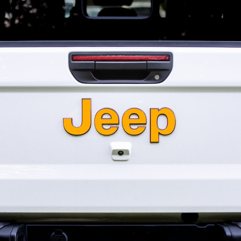 JEEP Gladiator Emblem Overlay Decal Set | Solid Colors - 2020+ Gladiator JT