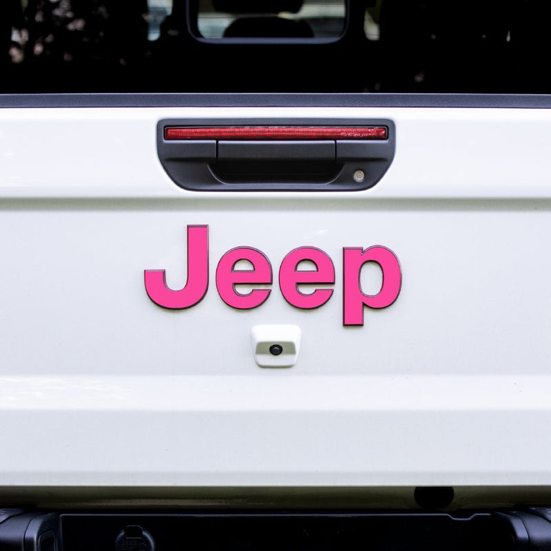JEEP Gladiator Emblem Overlay Decal Set | Solid Colors - 2020+ Gladiator JT