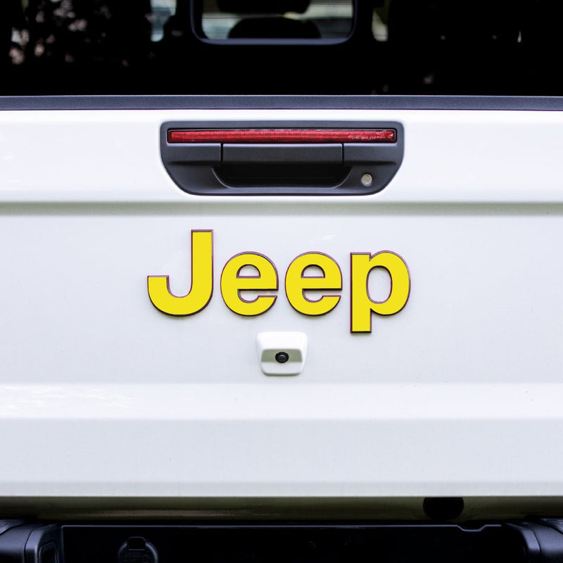 JEEP Gladiator Emblem Overlay Decal Set | Solid Colors - 2020+ Gladiator JT