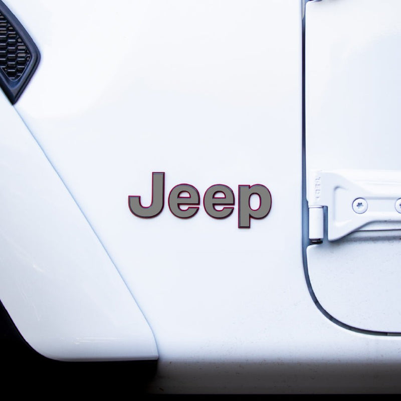 JEEP Gladiator Emblem Overlay Decal Set | Solid Colors - 2020+ Gladiator JT