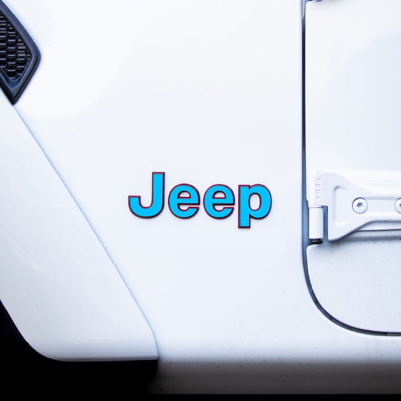 JEEP Gladiator Emblem Overlay Decal Set | Solid Colors - 2020+ Gladiator JT