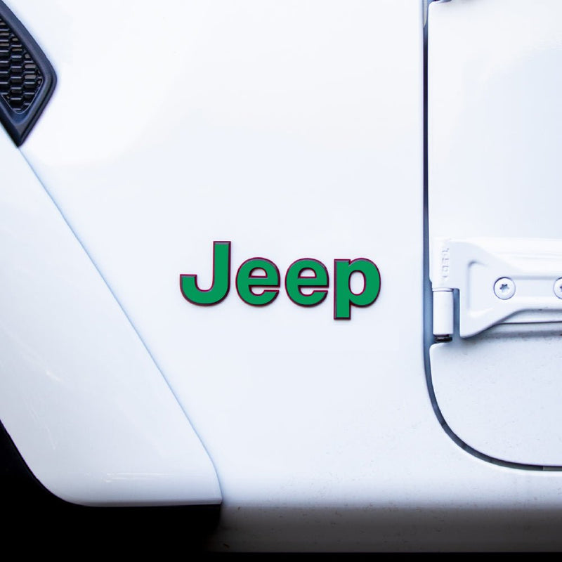 JEEP Gladiator Emblem Overlay Decal Set | Solid Colors - 2020+ Gladiator JT
