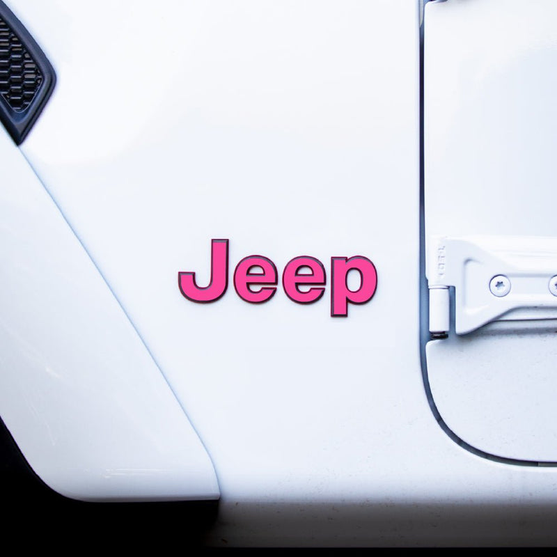 JEEP Gladiator Emblem Overlay Decal Set | Solid Colors - 2020+ Gladiator JT