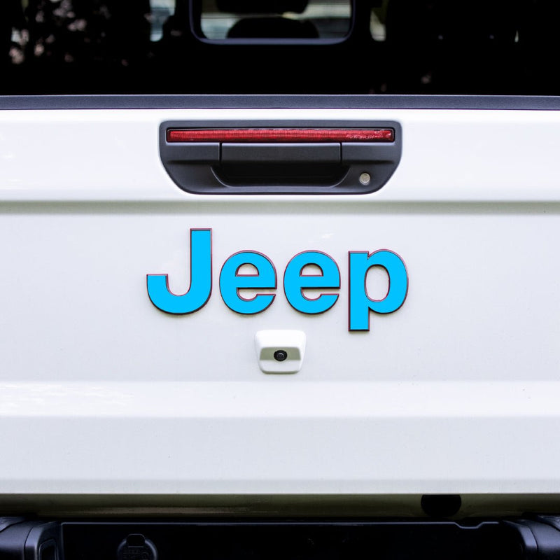 JEEP Gladiator Emblem Overlay Decal Set | Solid Colors - 2020+ Gladiator JT