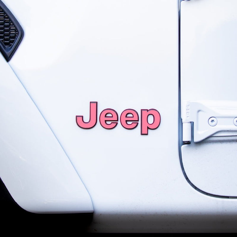 JEEP Gladiator Emblem Overlay Decal Set | Solid Colors - 2020+ Gladiator JT