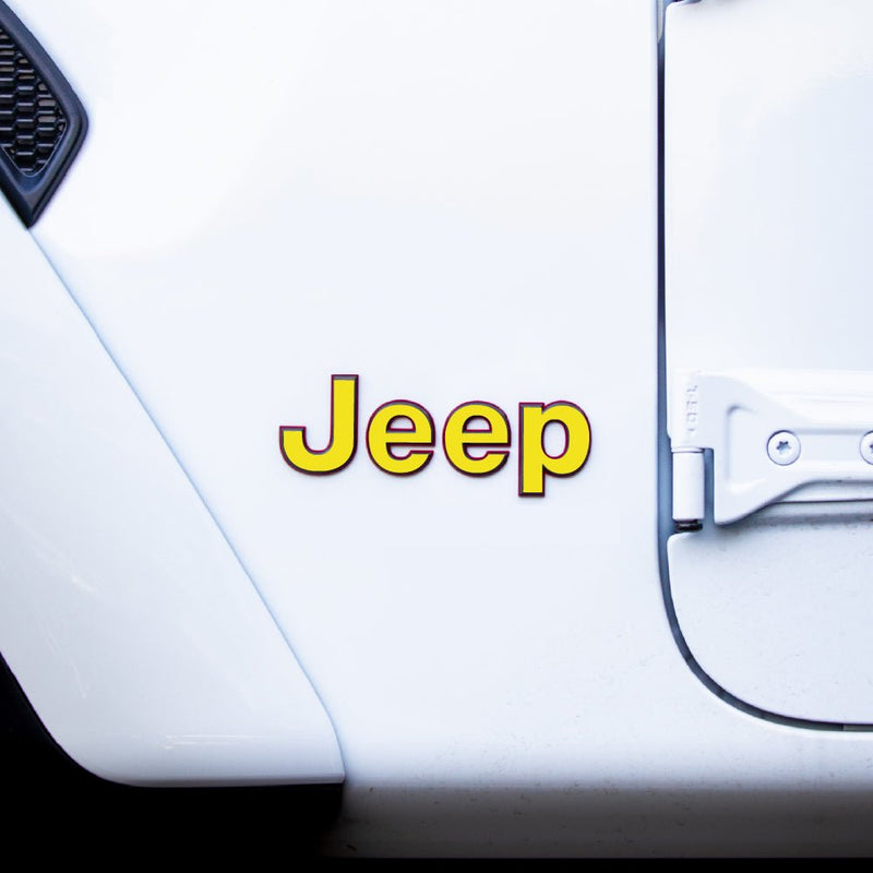 JEEP Gladiator Emblem Overlay Decal Set | Solid Colors - 2020+ Gladiator JT