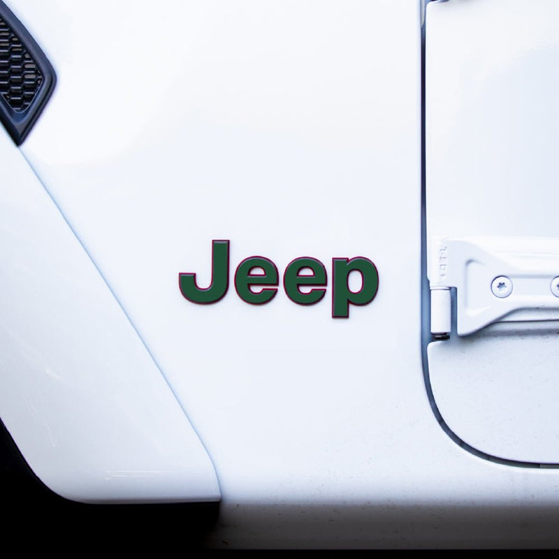 JEEP Gladiator Emblem Overlay Decal Set | Solid Colors - 2020+ Gladiator JT