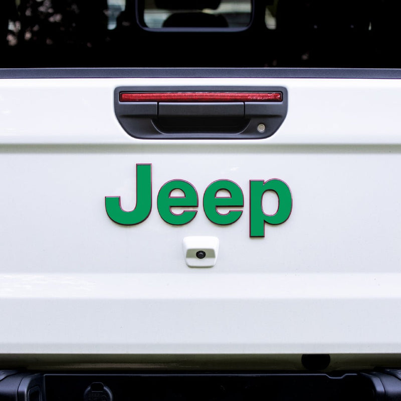 JEEP Gladiator Emblem Overlay Decal Set | Solid Colors - 2020+ Gladiator JT