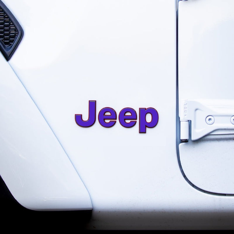 JEEP Gladiator Emblem Overlay Decal Set | Solid Colors - 2020+ Gladiator JT