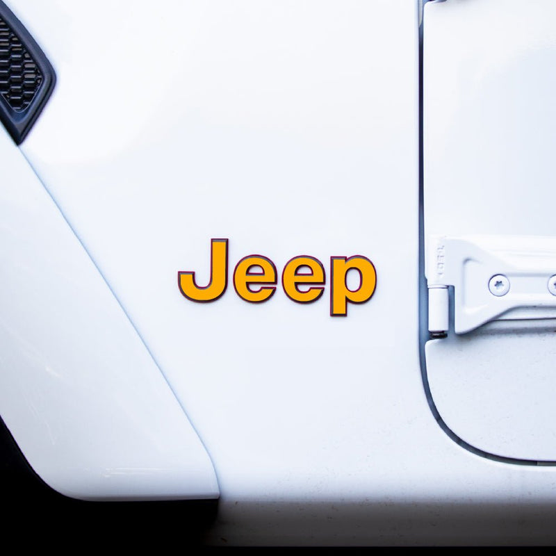 JEEP Gladiator Emblem Overlay Decal Set | Solid Colors - 2020+ Gladiator JT
