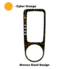 Topo Automatic Shifter Overlay (Printed Series) - 2021+ Bronco Automatic - StickerFab