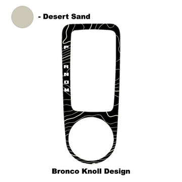 Topo Automatic Shifter Overlay (Printed Series) - 2021+ Bronco Automatic - StickerFab