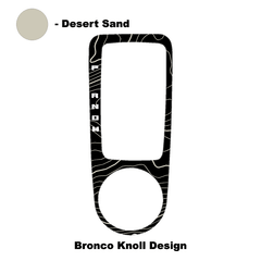 Topo Automatic Shifter Overlay (Printed Series) - 2021+ Bronco Automatic - StickerFab
