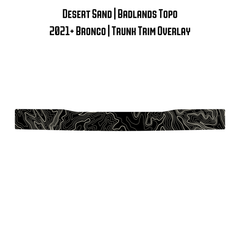 Topo Trunk Trim Overlay / Protector - 2021+ Bronco