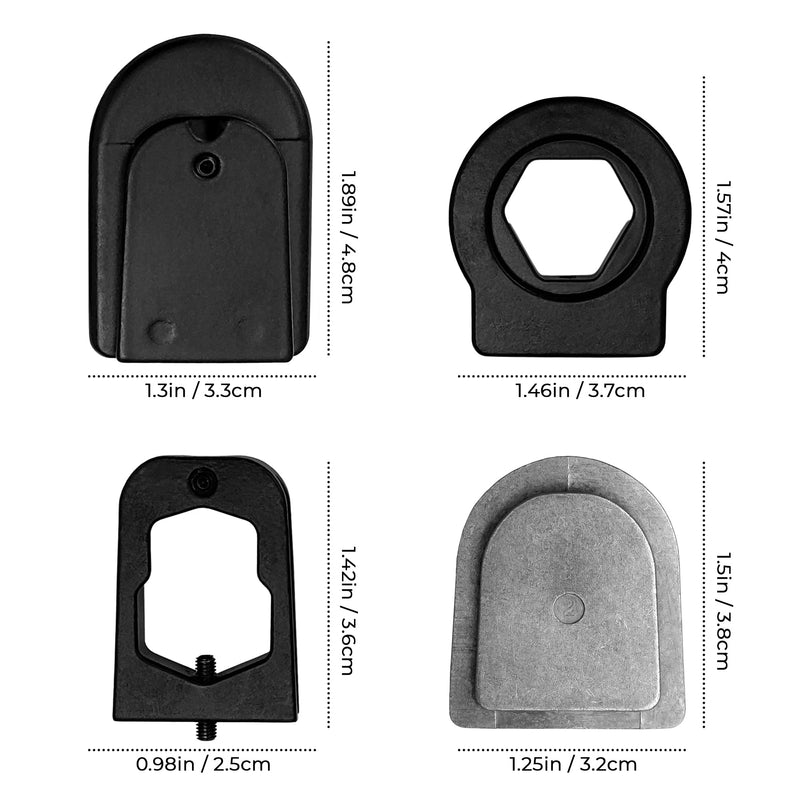 Rear View Mirror Three Metal Bracket Adapters for Volkswa ...