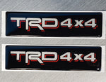 Domed Toyota TRD 4x4 Emblem Inserts for Weathertech Floor Mats (Single) Tacoma Tundra - StickerFab