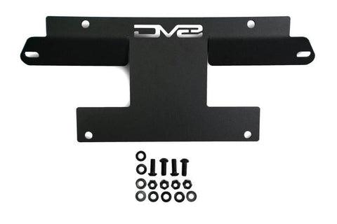 DV8 License Plate Relocation Bracket V2 Center for OEM HD Modular Bumper - 2021+ Bronco - StickerFab