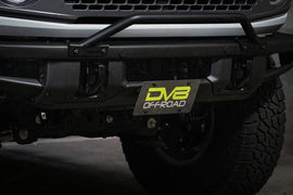 DV8 License Plate Relocation Bracket V2 Center for OEM HD Modular Bumper - 2021+ Bronco (non-Raptor) - StickerFab