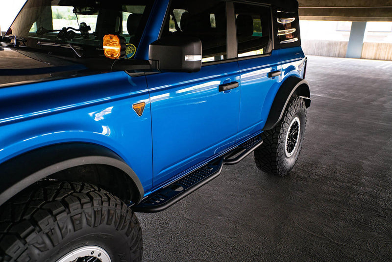 DV8 Offroad OE Plus Series Side Steps - 2021+ Bronco 4 Door - StickerFab