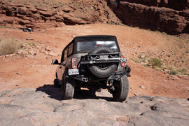 DV8 Offroad Spare Tire Guard and Accessory Mount - 2021+ Bronco (Non-Raptor) - StickerFab