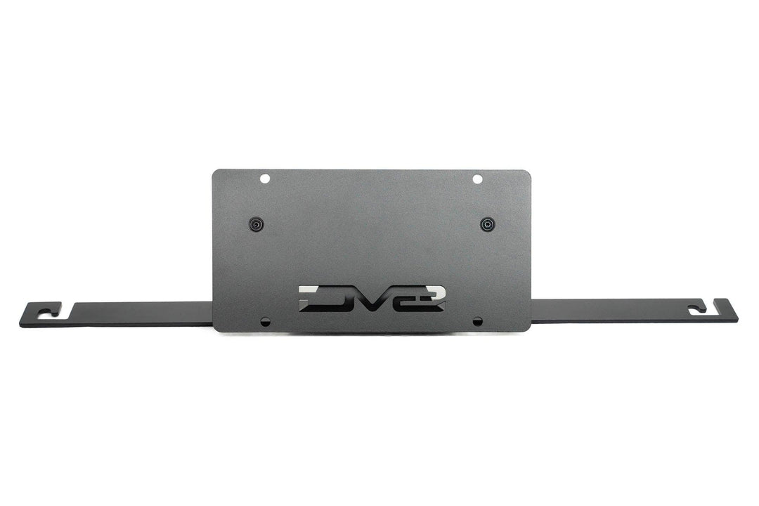 DV8 V2 Slanted License Plate Relocation Bracket for Capable Bumper - 2021+ Bronco - StickerFab