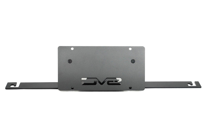 DV8 V2 Slanted License Plate Relocation Bracket for Capable Bumper - 2021+ Bronco - StickerFab