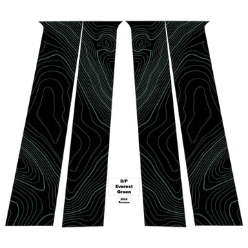 Topographic B Pillar Overlays - 2024+ Tacoma Double Cab / 2025+ 4Runner