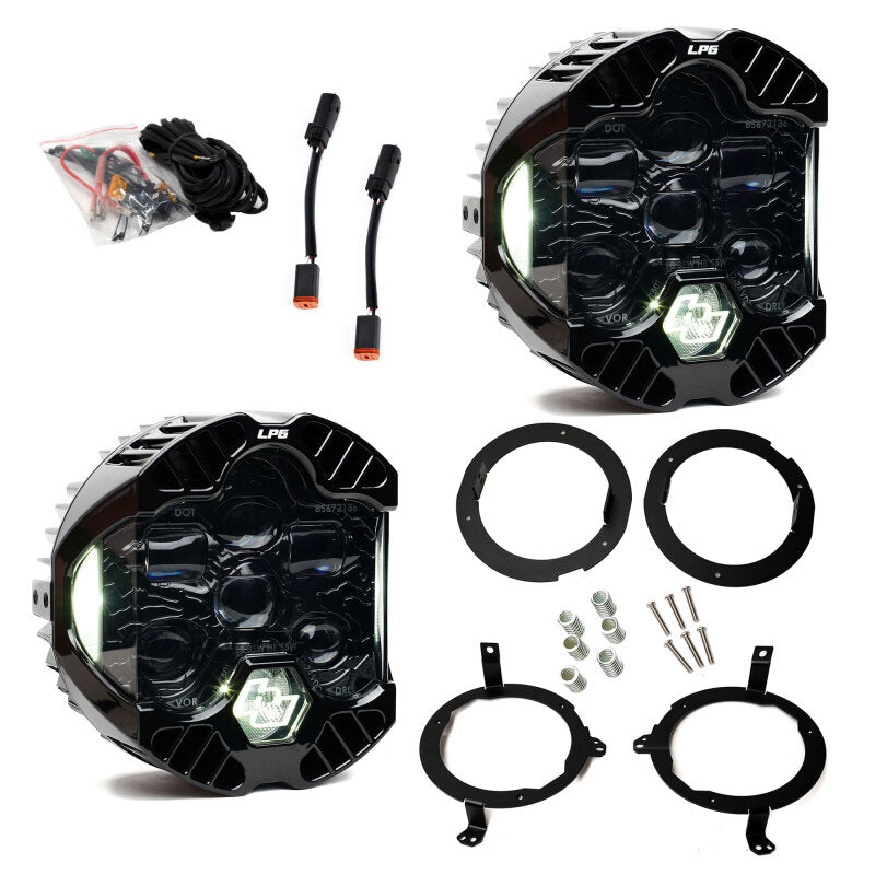 Baja Designs 18-25 Jeep Wrangler JL/20-25 Gladiator JT (w/Halogen) DOT LP6 LED Headlight Kit - White